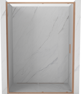 Mexen Exo-S drzwi prysznicowe rozsuwane 150 cm, transparent, miedź szczotkowana - 8151-150-000-65-00