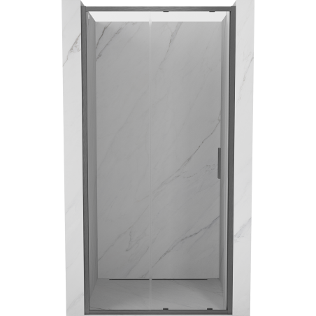Mexen Exo-S drzwi prysznicowe rozsuwane 95 cm, transparent, gun gray szczotkowany - 8151-095-000-66-00