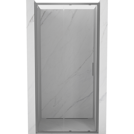 Mexen Exo-S drzwi prysznicowe rozsuwane 95 cm, transparent, gun metal - 8151-095-000-95-00