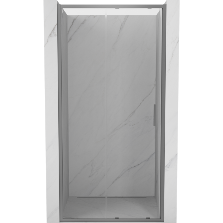Mexen Exo-S drzwi prysznicowe rozsuwane 125 cm, transparent, gun metal - 8151-125-000-95-00