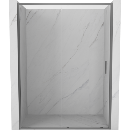 Mexen Exo-S drzwi prysznicowe rozsuwane 155 cm, transparent, gun metal - 8151-155-000-95-00
