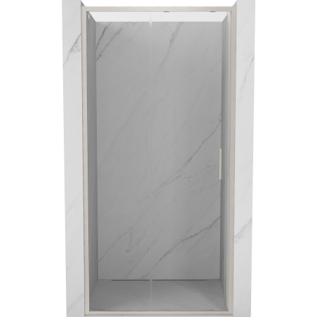 Mexen Exo-S drzwi prysznicowe rozsuwane 105 cm, transparent, nikiel szczotkowany - 8151-105-000-97-00