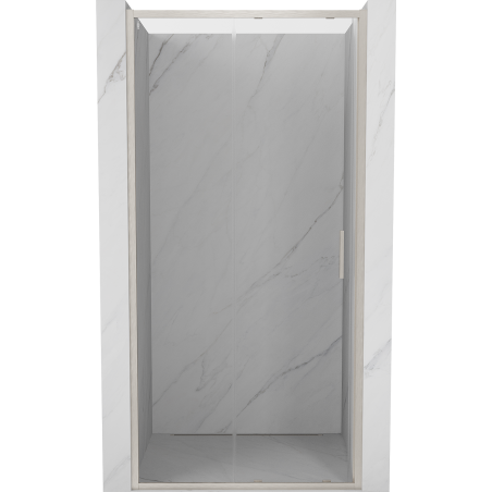 Mexen Exo-S drzwi prysznicowe rozsuwane 115 cm, transparent, nikiel szczotkowany - 8151-115-000-97-00