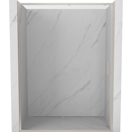 Mexen Exo-S drzwi prysznicowe rozsuwane 190 cm, transparent, nikiel szczotkowany - 8151-190-000-97-00