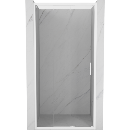 Mexen Exo-3S drzwi prysznicowe rozsuwane 70 cm, transparent, białe - 8153-070-000-20-00