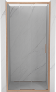 Mexen Exo-3S drzwi prysznicowe rozsuwane 70 cm, transparent, miedź szczotkowana - 8153-070-000-65-00