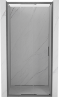 Mexen Exo-3S drzwi prysznicowe rozsuwane 75 cm, transparent, gun gray szczotkowany - 8153-075-000-66-00