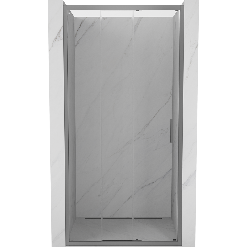 Mexen Exo-3S drzwi prysznicowe rozsuwane 75 cm, transparent, gun metal - 8153-075-000-95-00
