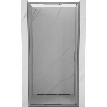 Mexen Exo-3S drzwi prysznicowe rozsuwane 85 cm, transparent, gun metal - 8153-085-000-95-00