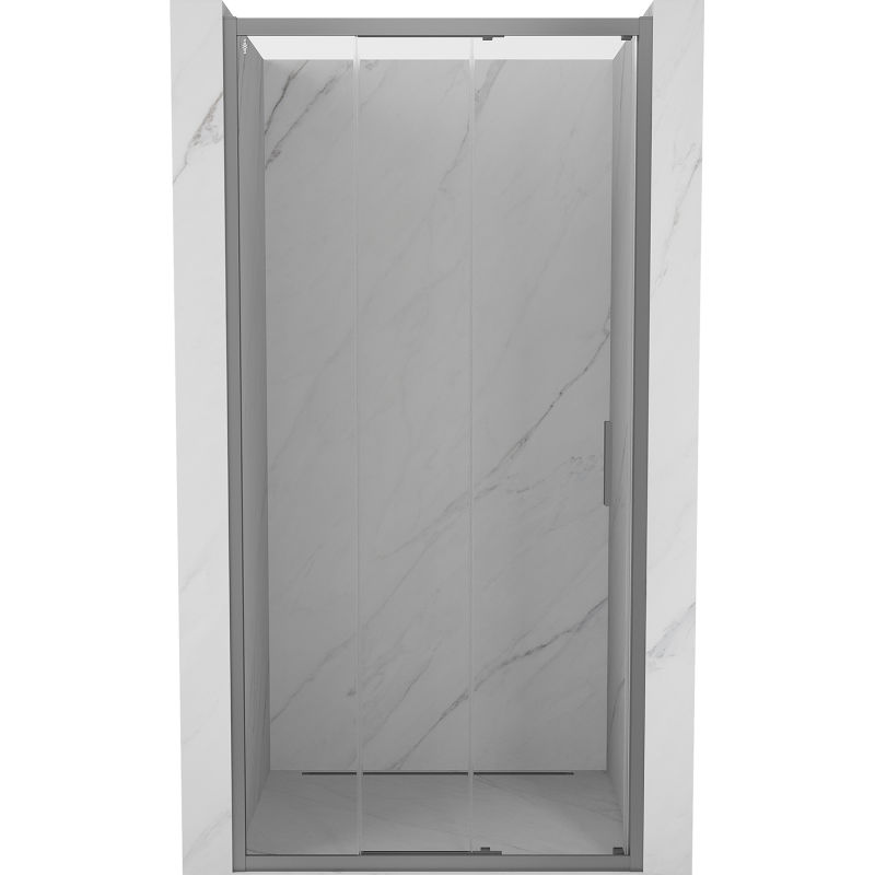 Mexen Exo-3S drzwi prysznicowe rozsuwane 90 cm, transparent, gun metal - 8153-090-000-95-00