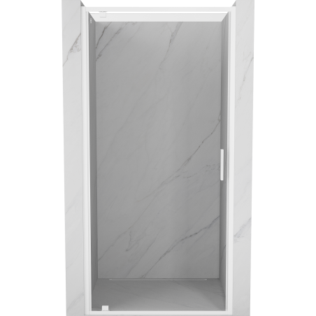 Mexen Exo-BR drzwi prysznicowe uchylne 60 cm, transparent, białe - 8181-060-000-20-00
