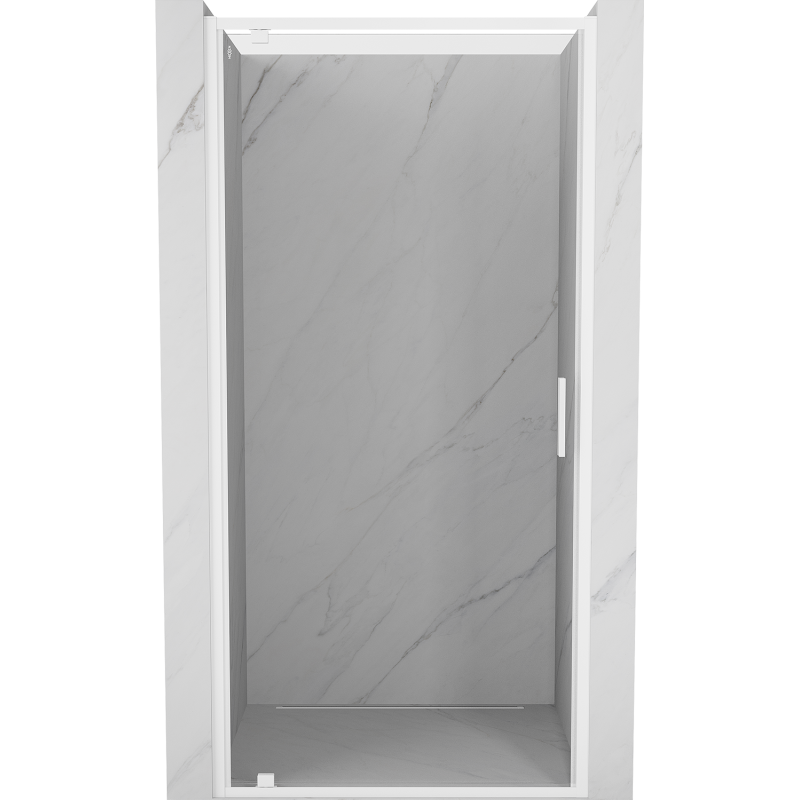 Mexen Exo-BR drzwi prysznicowe uchylne 70 cm, transparent, białe - 8181-070-000-20-00