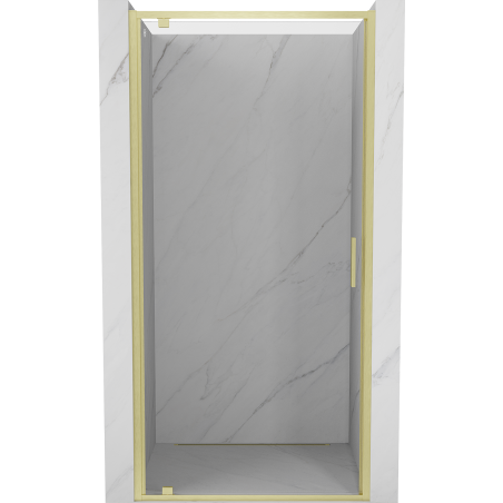 Mexen Exo-BR drzwi prysznicowe uchylne 75 cm, transparent, złote szczotkowane - 8181-075-000-55-00