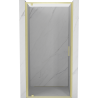 Mexen Exo-BR drzwi prysznicowe uchylne 100 cm, transparent, złote szczotkowane - 8181-100-000-55-00