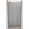 Mexen Exo-BR drzwi prysznicowe uchylne 60 cm, transparent, miedź szczotkowana - 8181-060-000-65-00