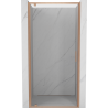 Mexen Exo-BR drzwi prysznicowe uchylne 70 cm, transparent, miedź szczotkowana - 8181-070-000-65-00