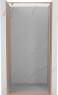 Mexen Exo-BR drzwi prysznicowe uchylne 90 cm, transparent, miedź szczotkowana - 8181-090-000-65-00