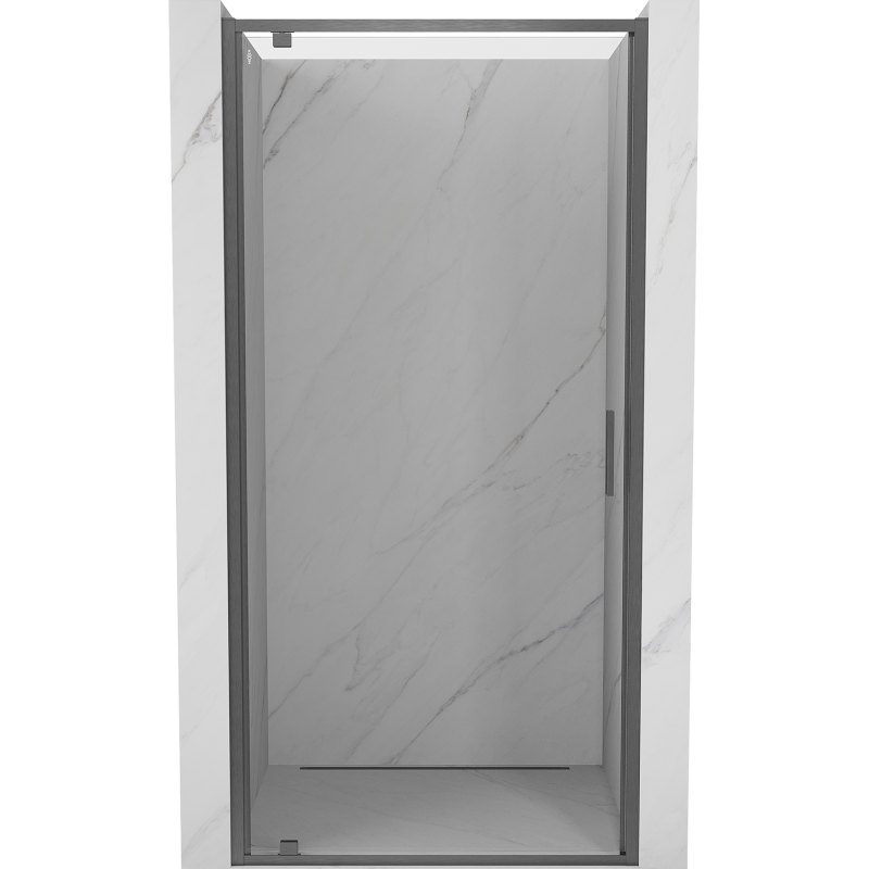 Mexen Exo-BR drzwi prysznicowe uchylne 95 cm, transparent, gun gray szczotkowany - 8181-095-000-66-00