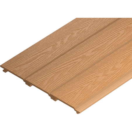 Mexen Cladio 3D próbka deski elewacyjnej kompozytowej, teak - C1051-57-S