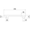 Mexen Cladio Premium 3D deska elewacyjna kompozytowa 300 x 15,6 x 2,1 cm, light grey - C2051-300-08