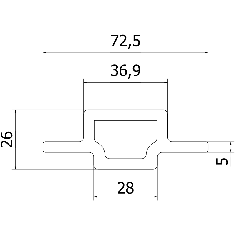 Mexen Lamero Premium listwa elewacyjna łączeniowa kompozytowa lamelowa 300 x 7,2 cm, coffee - C9262-300-04