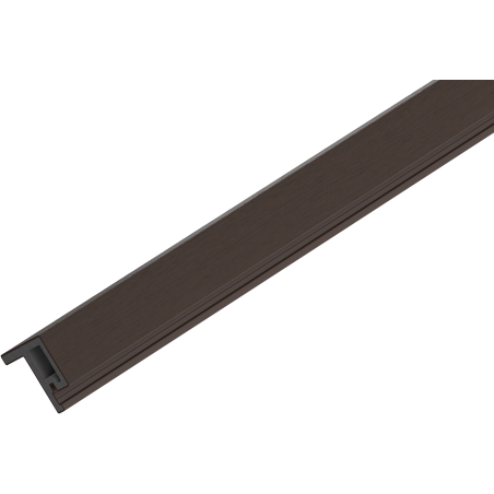 Mexen Lamero Premium listwa elewacyjna typ F kompozytowa lamelowa 300 x 3,6 x 4,9 cm, walnut - C9261-300-17