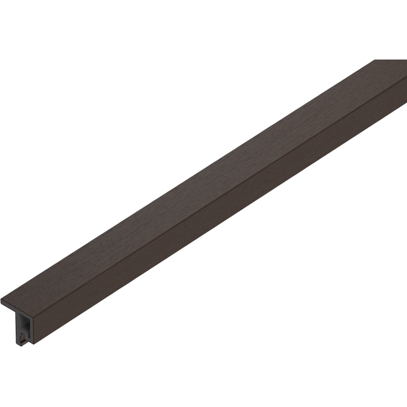 Mexen Lamero Premium listwa elewacyjna typ F kompozytowa lamelowa 300 x 3,6 x 4,9 cm, walnut - C9261-300-17