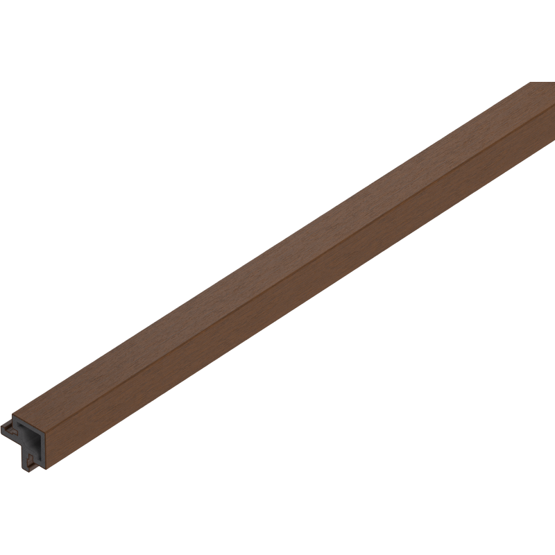 Mexen Lamero Premium listwa elewacyjna narożna kompozytowa lamelowa 300 x 3,6 x 3,6 cm, ipe - C9260-300-07