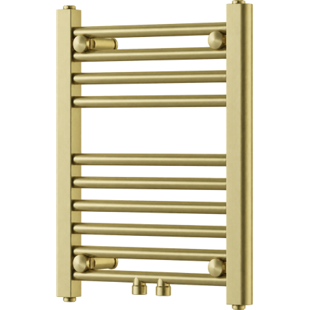 Mexen Mars grzejnik łazienkowy 500 x 400 mm, 141 W, złoty szczotkowany - W110-0500-400-00-55