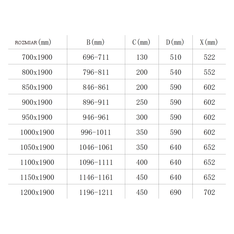 Mexen Roma drzwi prysznicowe uchylne 100 cm, grafit, chrom - 854-100-000-01-40