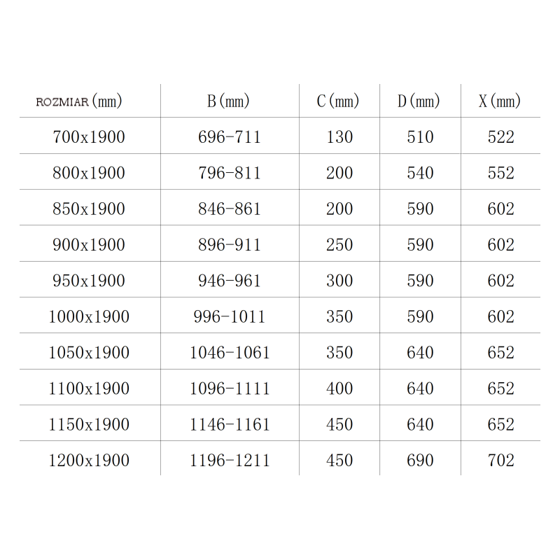 Mexen Roma drzwi prysznicowe uchylne 120 cm, grafit, chrom - 854-120-000-01-40