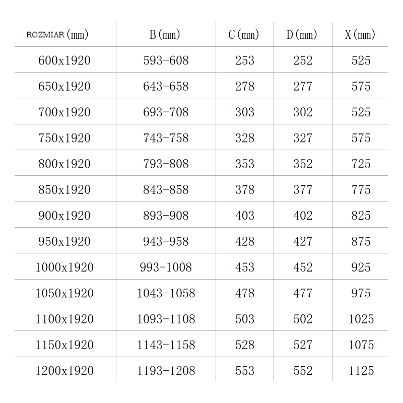 Mexen Lima drzwi prysznicowe składane 100 cm, transparent, chrom - 856-100-000-01-00