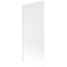 Mexen Next parawan nawannowy 1-skrzydłowy 80 x 150 cm, szron, biały - 895-080-000-00-30-20