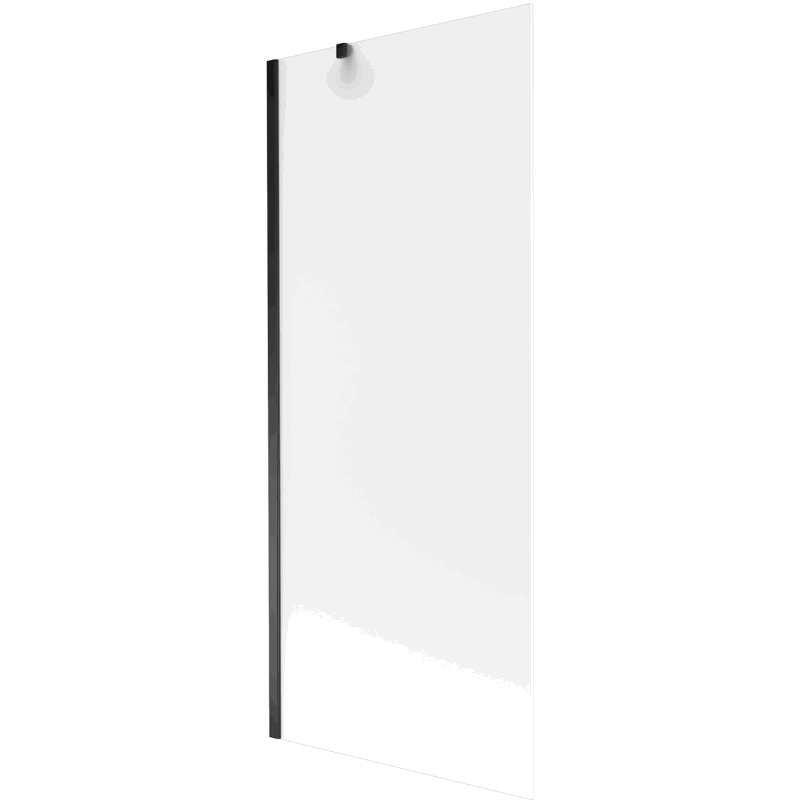 Mexen Next parawan nawannowy 1-skrzydłowy 80 x 150 cm, szron, czarny - 895-080-000-00-30-70