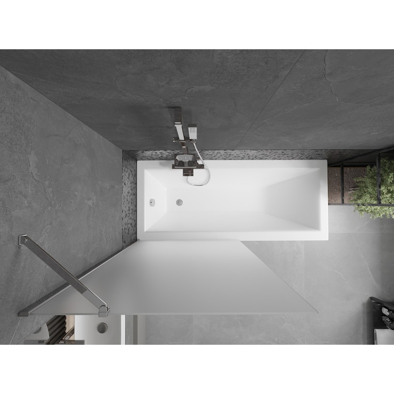 Mexen Next parawan nawannowy 1-skrzydłowy 90 x 150 cm, szron, chrom - 895-090-000-00-30-01