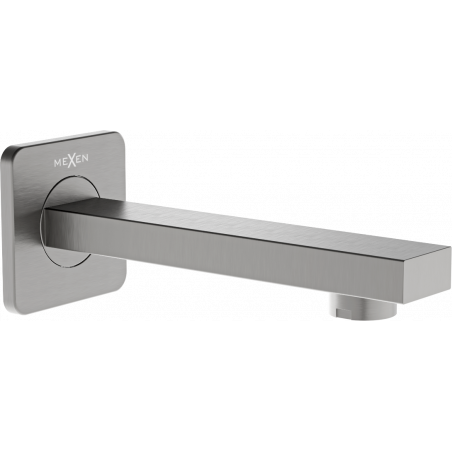 Mexen Cube wylewka wannowa ścienna, gun gray szczotkowany - 79370-66