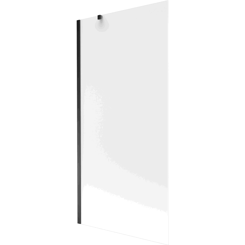 Mexen Next parawan nawannowy 1-skrzydłowy 90 x 150 cm, szron, czarny - 895-090-000-00-30-70