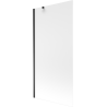 Mexen Next parawan nawannowy 1-skrzydłowy 90 x 150 cm, szron, czarny - 895-090-000-00-30-70