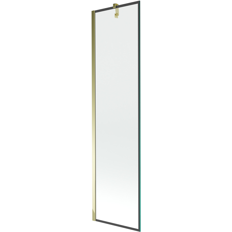 Mexen Next parawan nawannowy 1-skrzydłowy 50 x 150 cm, czarna ramka, złoty - 895-050-000-00-70-50