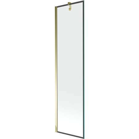 Mexen Next parawan nawannowy 1-skrzydłowy 50 x 150 cm, czarna ramka, złoty - 895-050-000-00-70-50