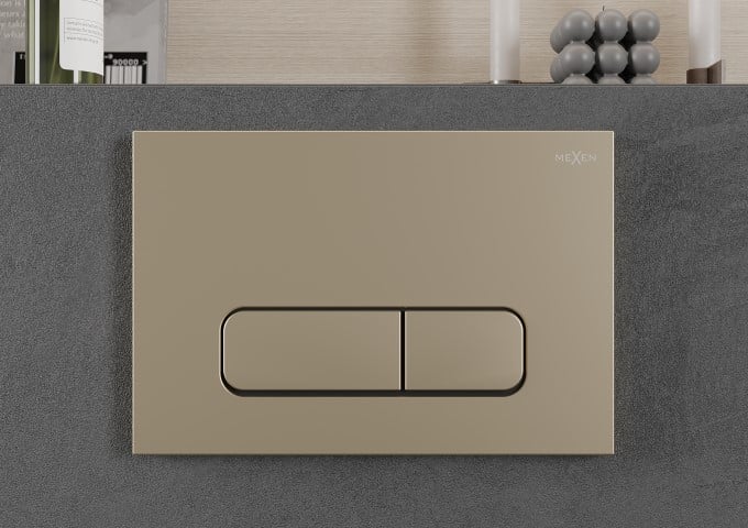 Przyciski spłukujące złote