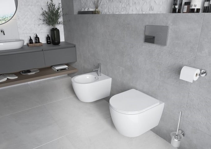 Uchwyty na papier toaletowy z półką