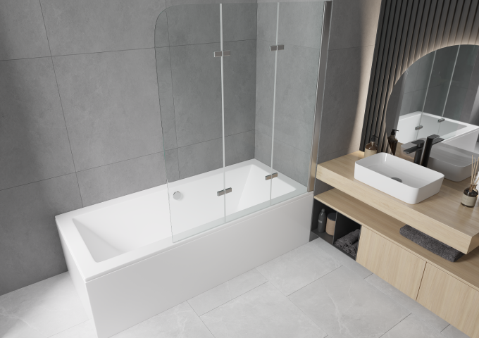 Systemy wannowe podtynkowe czarne