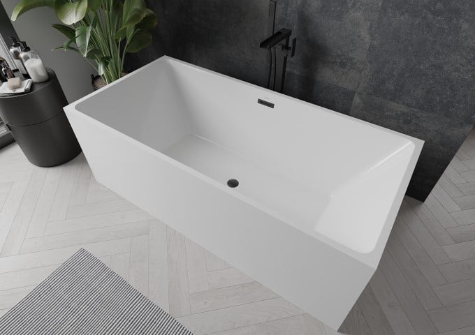 Systemy wannowe podtynkowe czarne