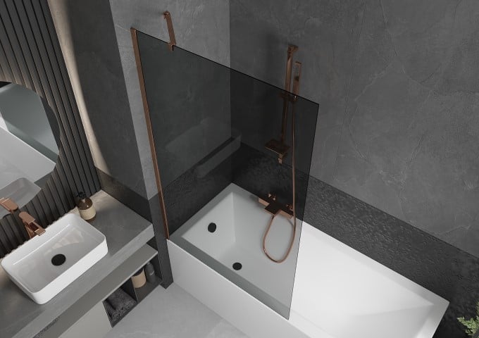 Syfony umywalkowe różowe złoto