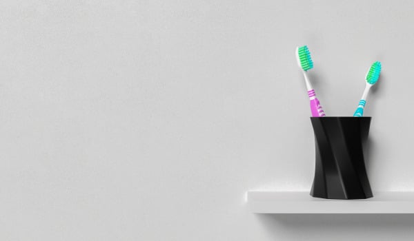 Półki w nowoczesnej łazience